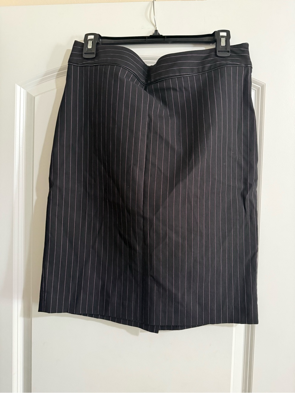 Dana Buchman Black Pinstripe Pencil Skirt